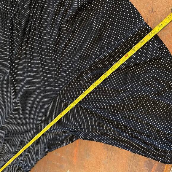 Lauren Ralph Lauren Women's Black Polka Dots Dress Fit & Flare Size Large - Picture 9 of 9